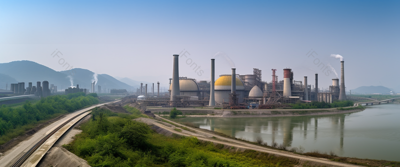 老工业园区改造建设的钢铁厂全景,高清,摄影图,摄影图片,图片大全,摄影图免费下载